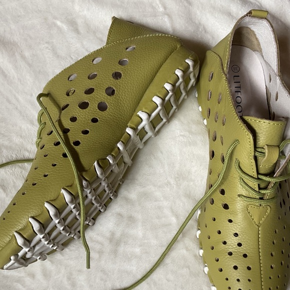 Litfoot Women's Perforated Leather Shoes - 38 - Picture 4 of 8
